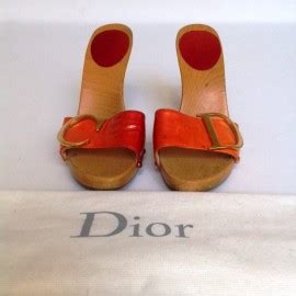 christian dior sabots scarpe open toe vintage|Vintage Christian Dior Shoes .